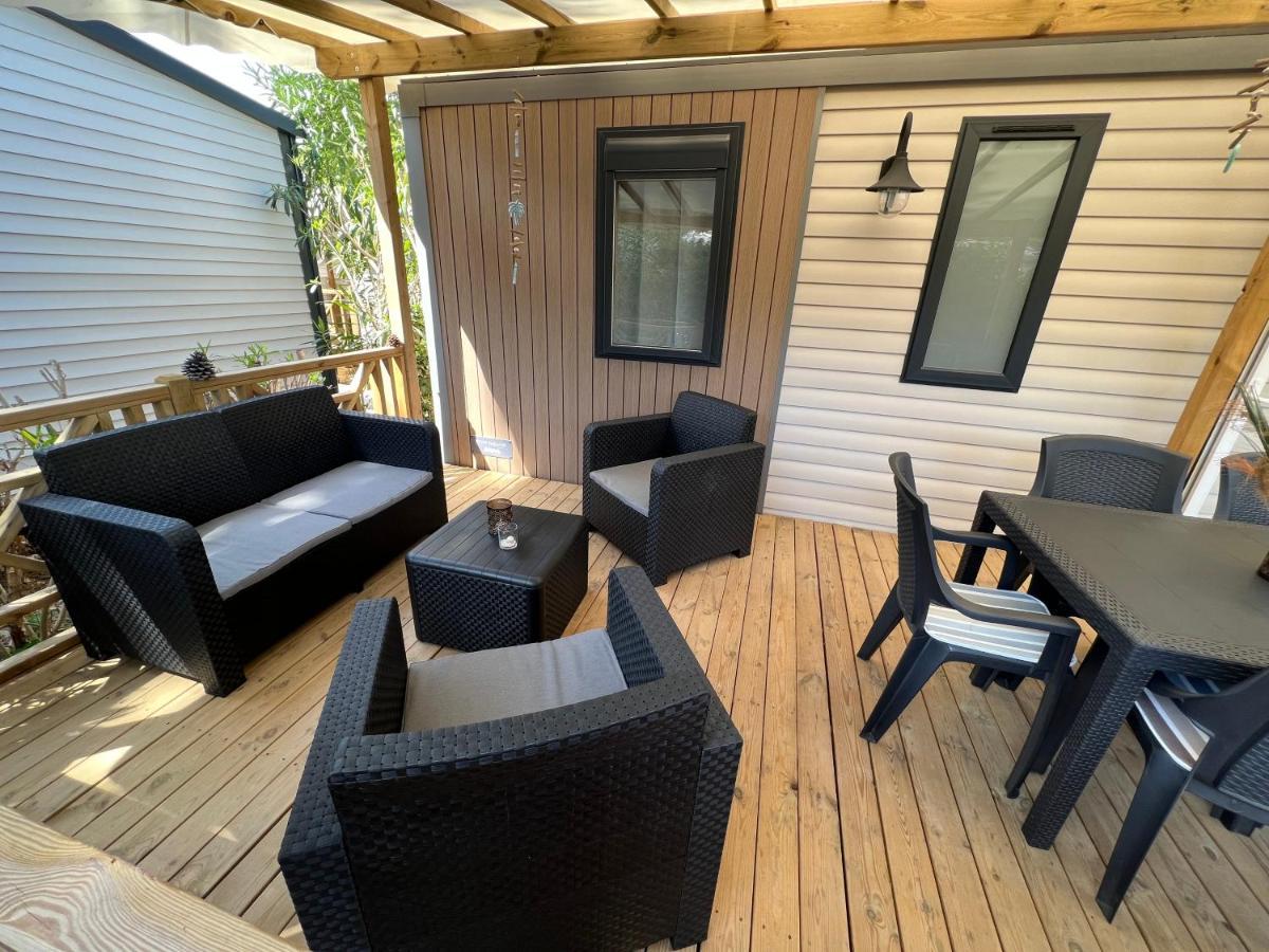 Camping Del Mar 10, Mobil Home Petit Paradis, 6 Personnes, Bord De Mer, Camping Del Mar Village Argelès-sur-Mer Eksteriør bilde